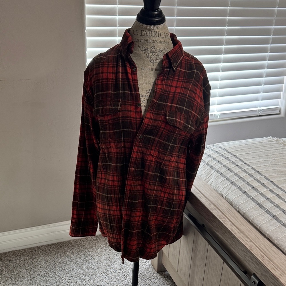George Men's  Plaid Button Down Shirt